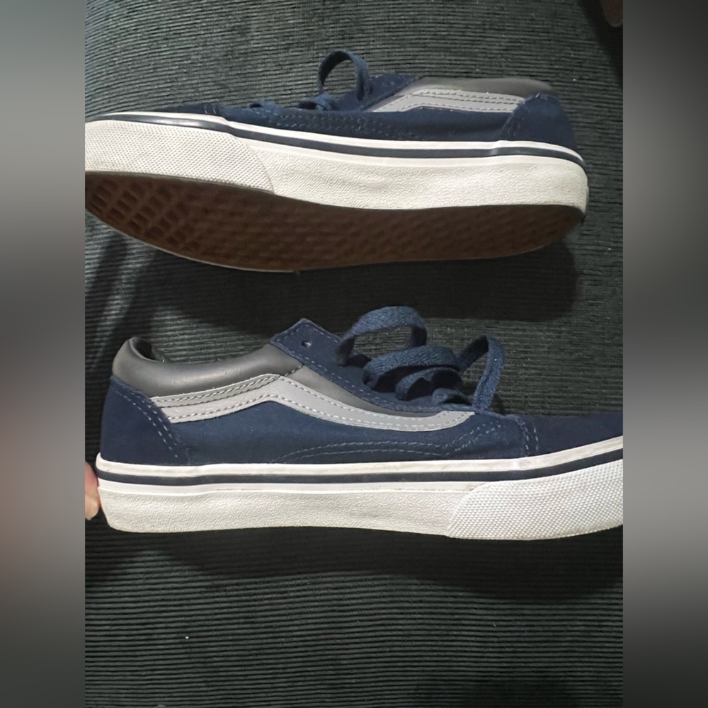 Vans Kids Old Skool Vans Dark Blue -Size 3 - Picture 3 of 6